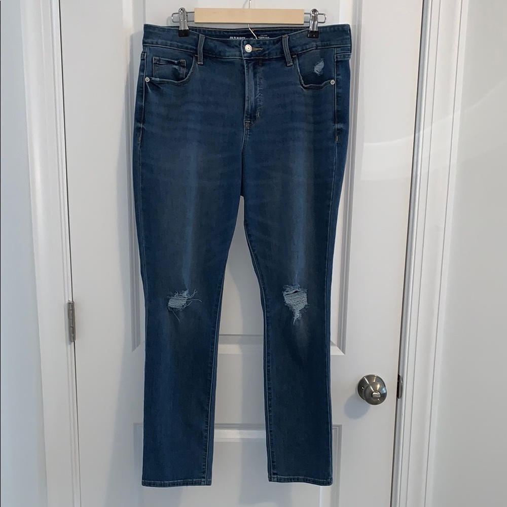 Old Navy high-rise Power Slim Straight jeans with secret smooth pockets